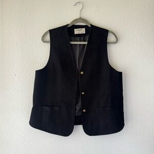 Black Suede Vest